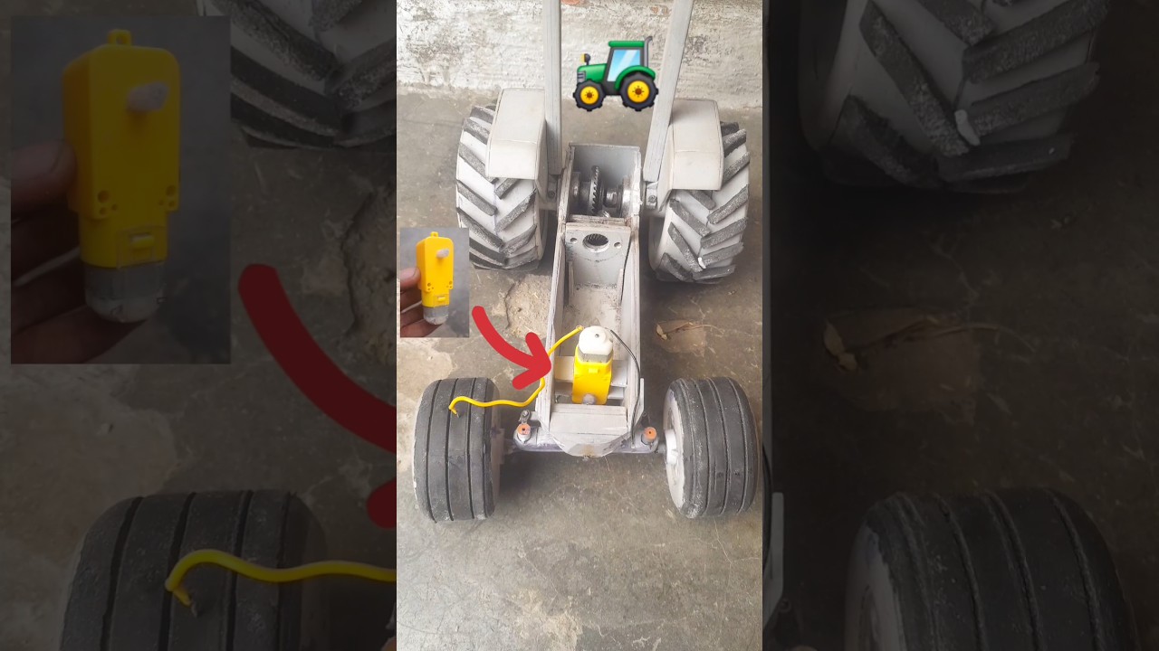 Making new john Deere tractor 🚜👑#homemade #diy #rkg