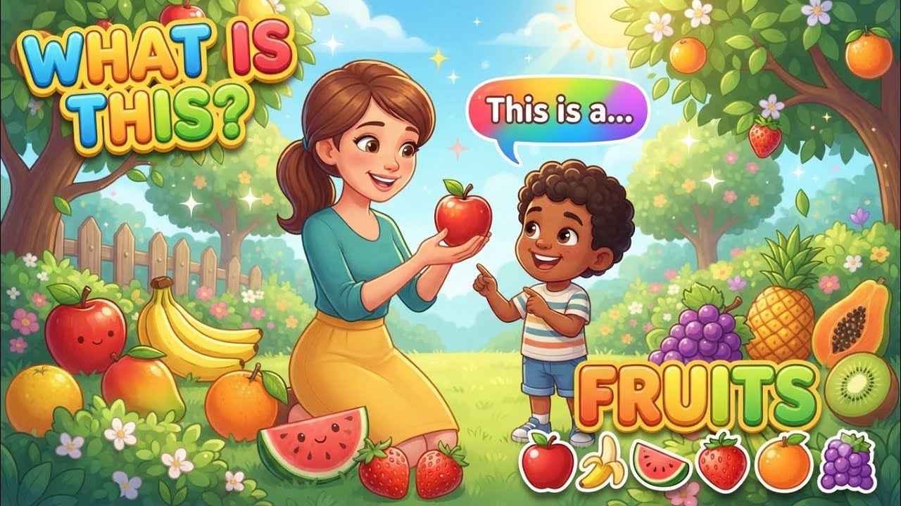 What Is This? 🍉 Learn Fruits Names | Fun Learning Videofor Toddlers! 🍓🍌 Fruit Names & Pronunciation 
