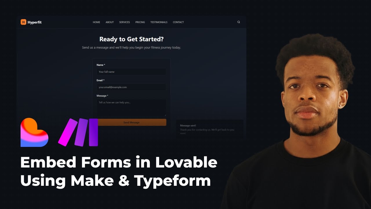 Как встроить формы на ваш любимый сайт | Учебное пособие по Make.com + интеграция с Typeform