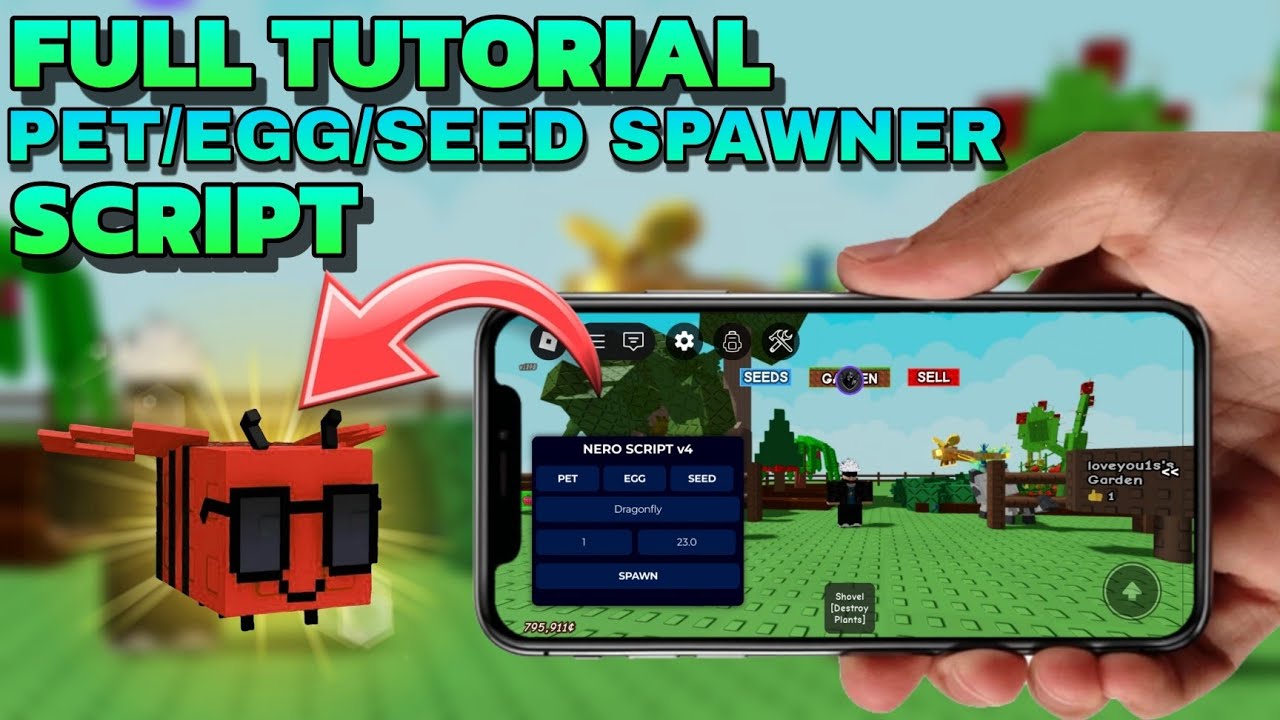 [FULL TUTORIAL] 🦝 PET/EGG/SEED SPAWNER SCRIPT | GROW A GARDEN FULL GUIDE HOW TO GET PETS 🦊