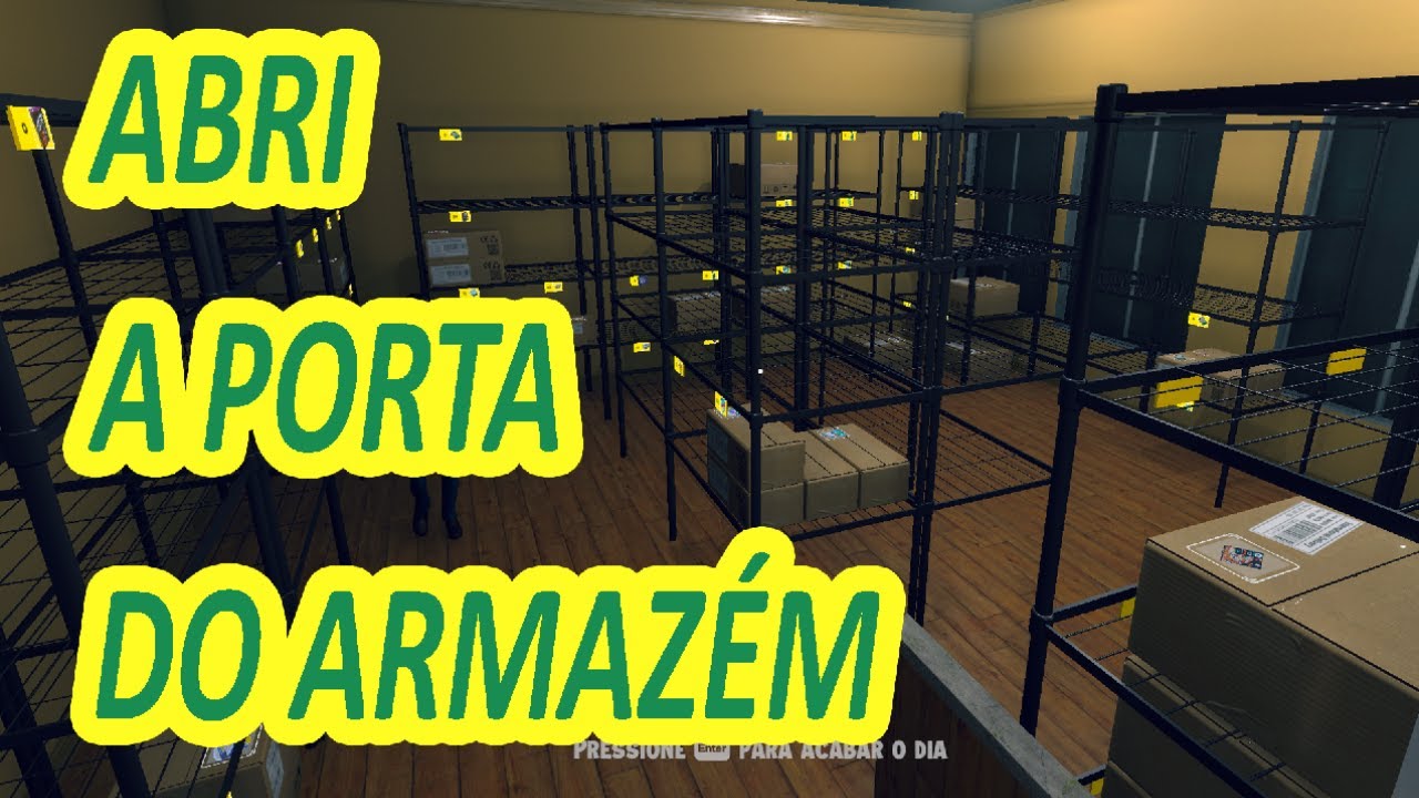 SUPERMARKET SIMULATOR #21 - ABRI O ARMAZÉM #supermarketsimulator #simulator