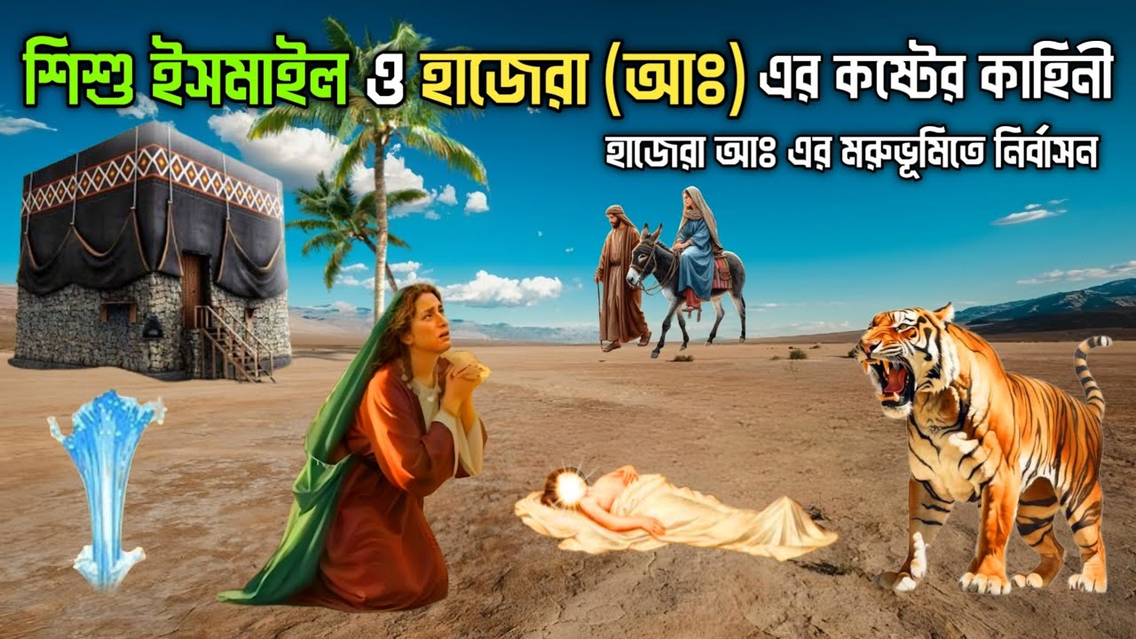 জমজম কুপ সৃষ্টির বিস্ময়কর ঘটনা; পর্ব - ২ | ইসমাইল ও হাজেরা আঃ এর কাহিনী | Story Of Zamzam Water; P-2