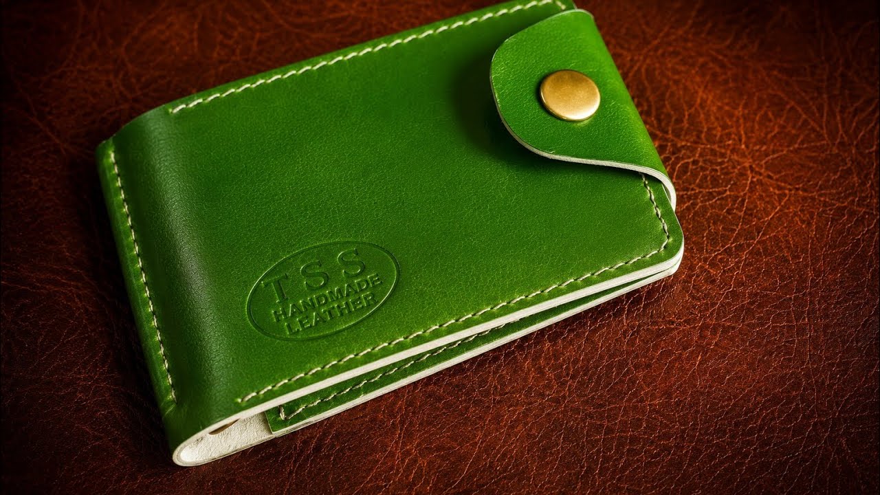 DIY: Money Clip with ID slot, + Pattern. #pattern_pdf #diy #handmade #leather_pattern