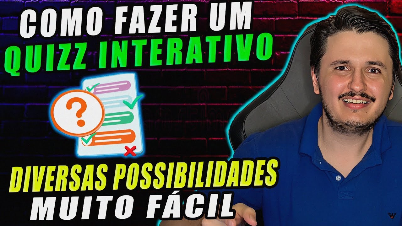 Como Fazer Quizz Interativo | Diversas possibilidades | Muito Fácil 