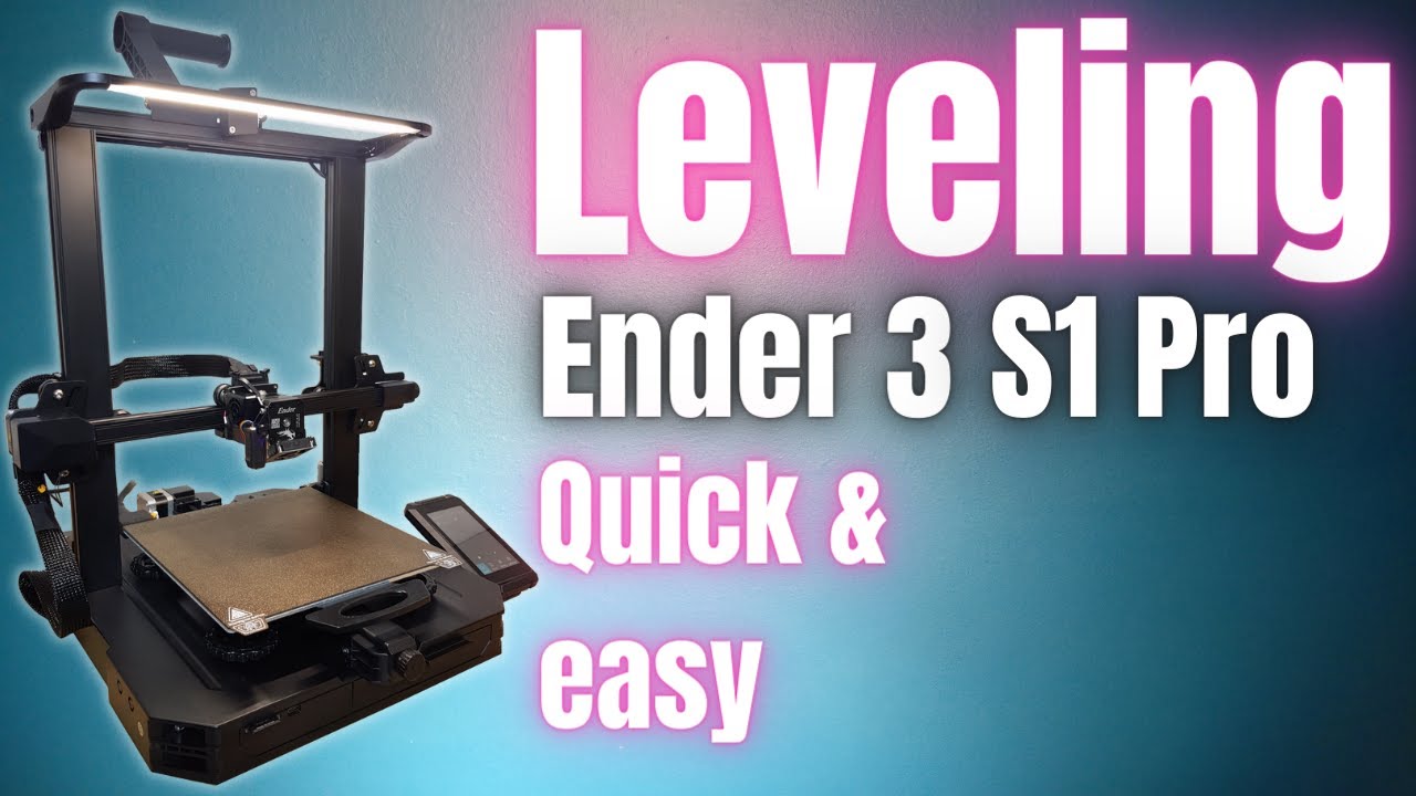 Ender 3 S1 Pro 'Automatic' Bed Leveling In 3 Simple Steps