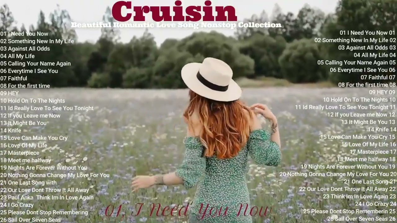 Cruisin Beautiful Romantic Love Song Nonstop Collection    Live Background HD