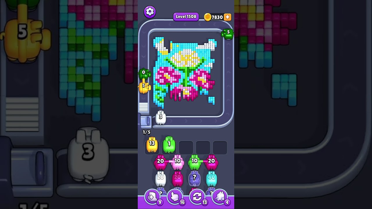Pixel Flow Level 1508 – Clean Solution | No Commentary
