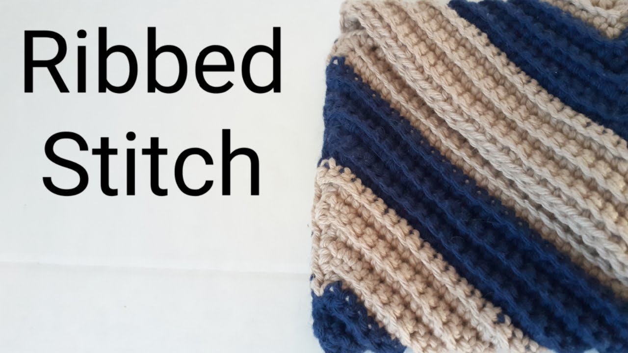 Crochet Ribbed Stitch/ How to Crochet a Ribbed Stitch, Learn Crochet Stitches #crochetwithme