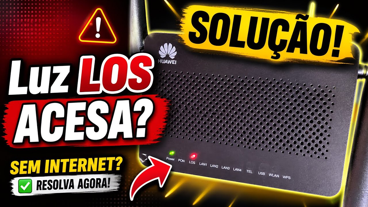 SEM INTERNET Luz Vermelha LOS acesa SOLUÇÃO - Annie Guedez