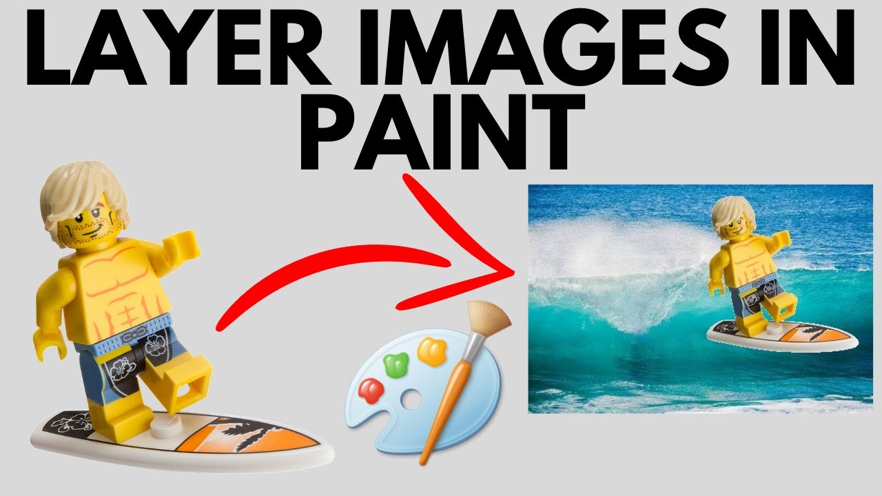 Как наложить одно изображение на другое в Microsoft Paint