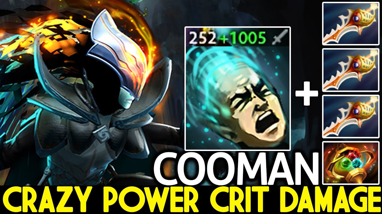 COOMAN [Phantom Assassin] Crazy Power Crit Damage with Triple Rapier Dota 2