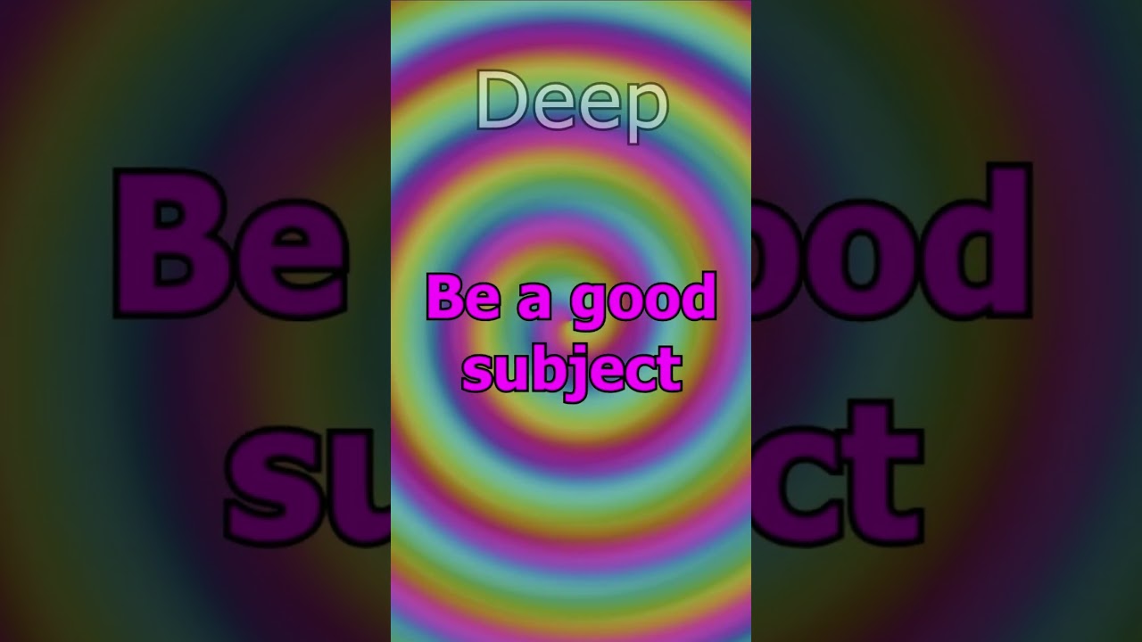 OBEY me and go BLANK #hypnosis #spiral #brainwash