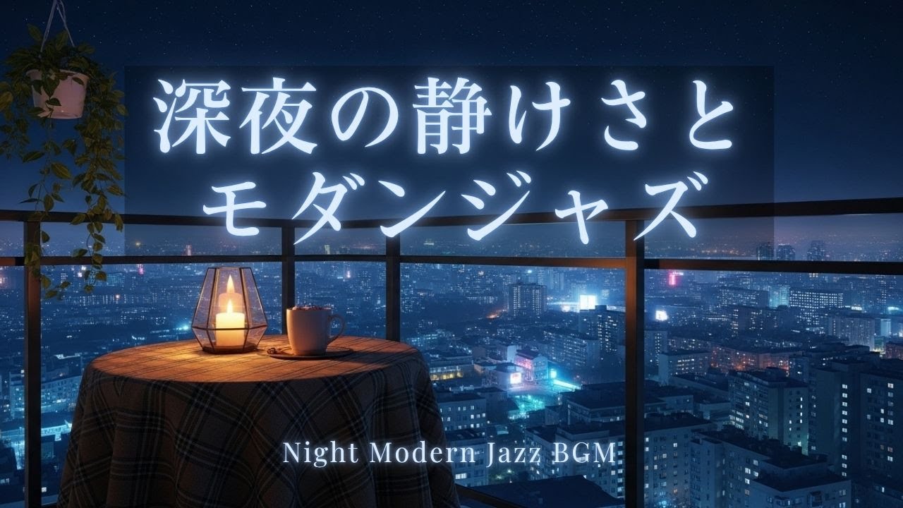 都会に灯るモダンジャズ｜静かな深夜を彩る大人のチルBGM【リラックス・作業用】
