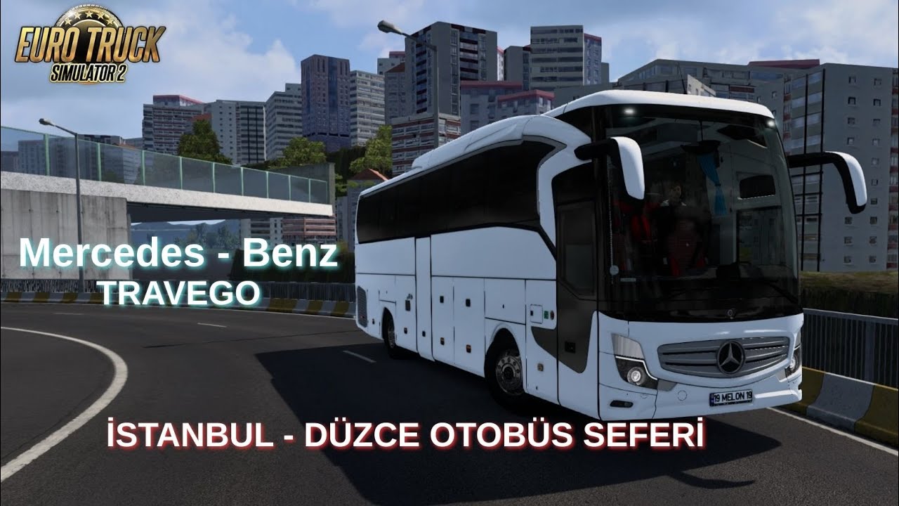 Mercedes - Benz Travego ile İSTANBUL - DÜZCE OTOBÜS SEFERİ | Euro Truck Simulator 2