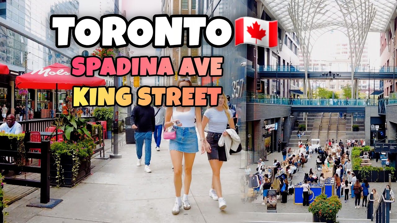 Toronto Walk | Spadina Ave to Well Mall to King Street 4K