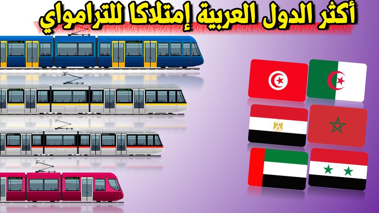 حصريا .... من هي أكثر دولة عربية امتلاكا للترامواي-ترتيب الدول العربية حسب عدد الترامواي عندها 2023