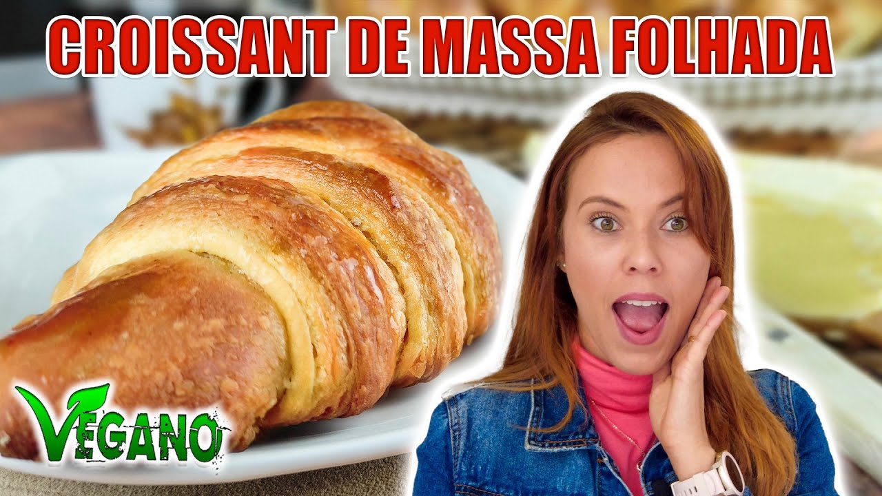 CROISSANT VEGANO DE MASSA FOLHADA