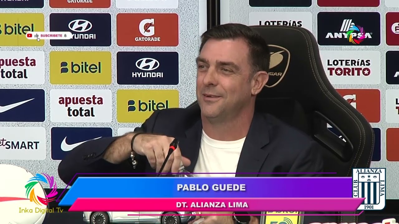 Conferencia de prensa Pablo Guede t&eacute;cnico de Alianza Lima