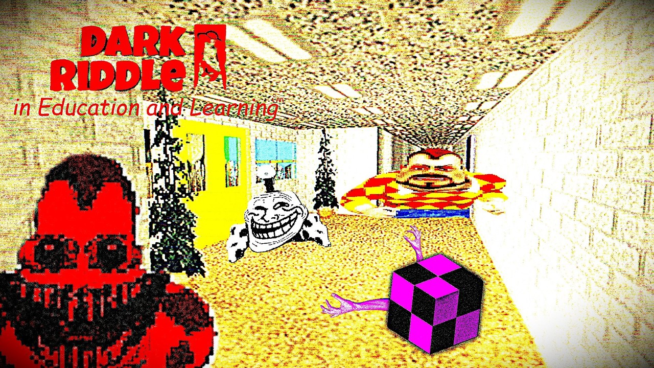 👹Сосед из Дарк Ридл в Балди.. Психоделика в Балди. | DARK RIDDLE TAKES OVER BALDI RECODE WIP