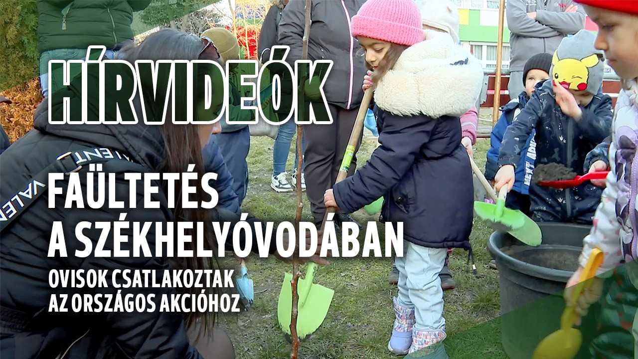 Faültetés a Székhelyóvodában – ovisok csatlakoztak az országos akcióhoz