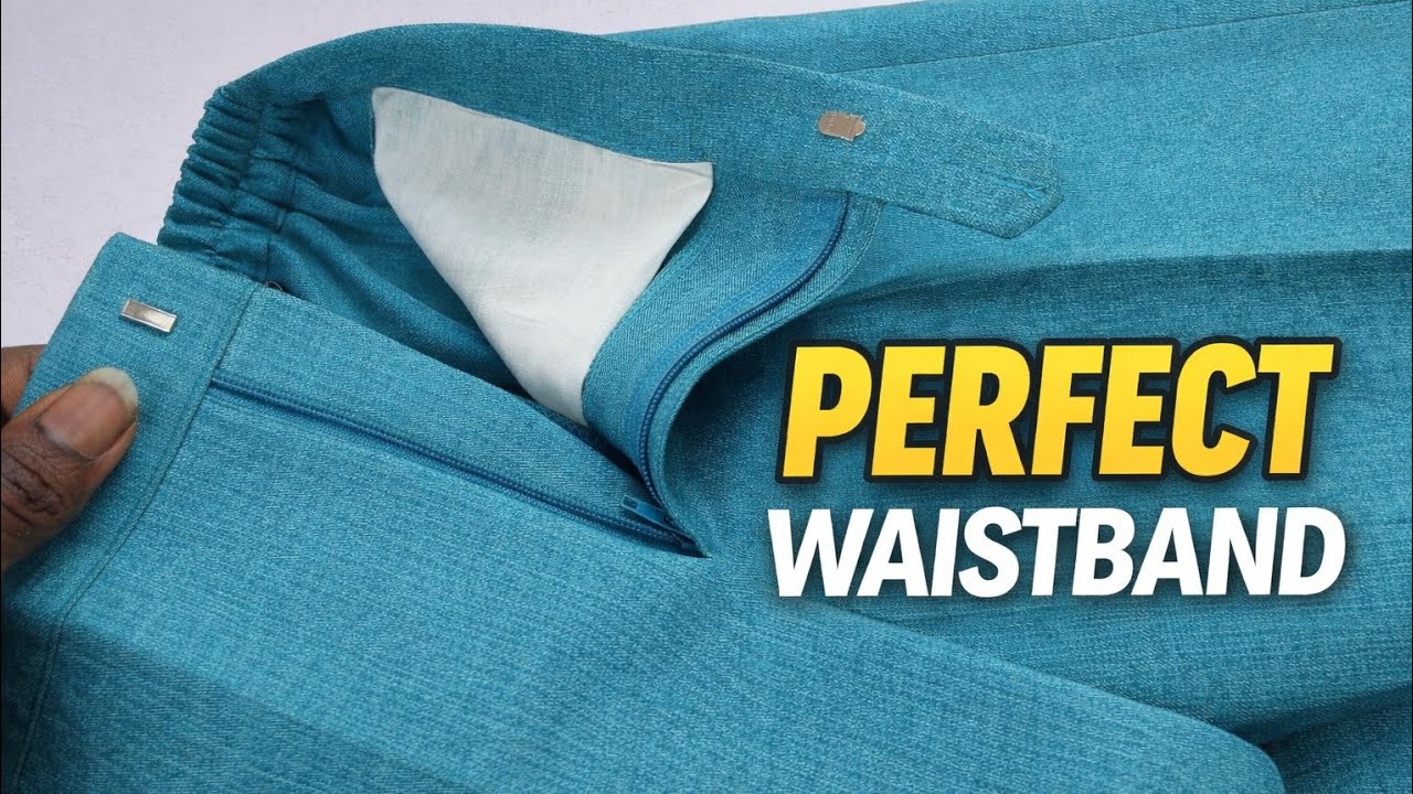 How to Sew Waistband PERFECTLY | Clean & Professional Finish