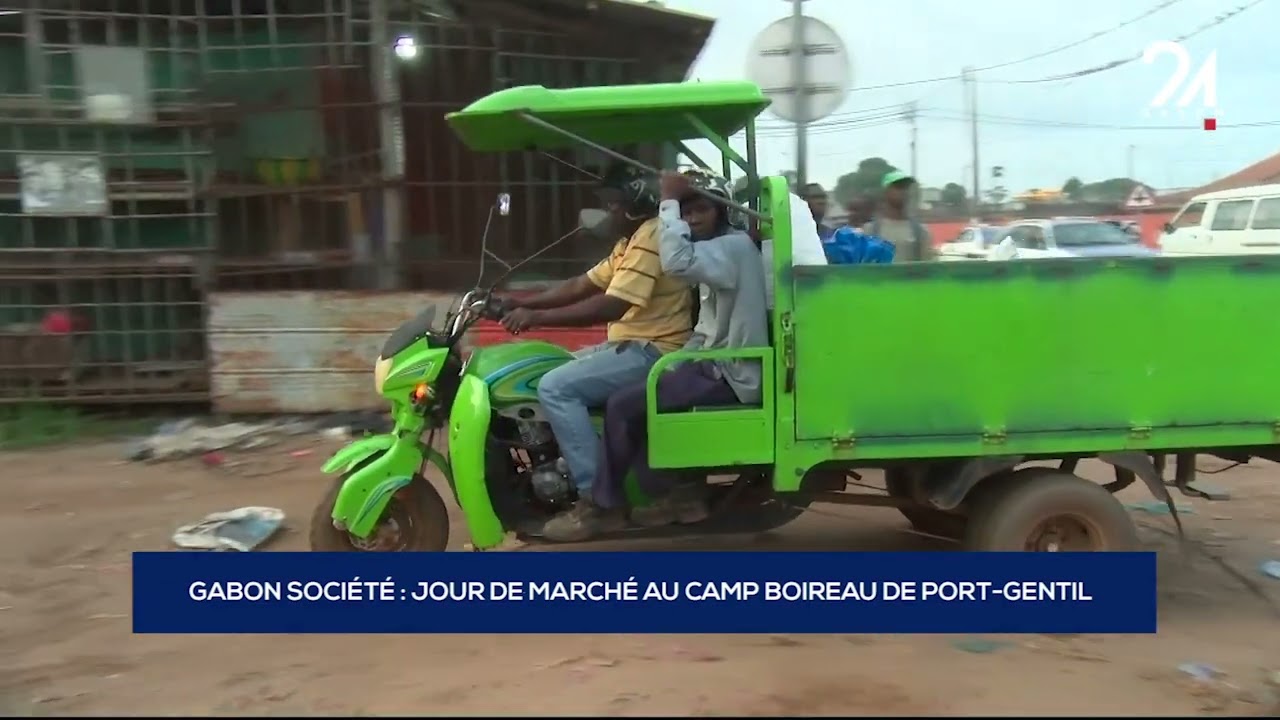 GABON SOCIÉTÉ   JOUR DE MARCHÉ AU CAMP BOIREAU DE PORT GENTIL