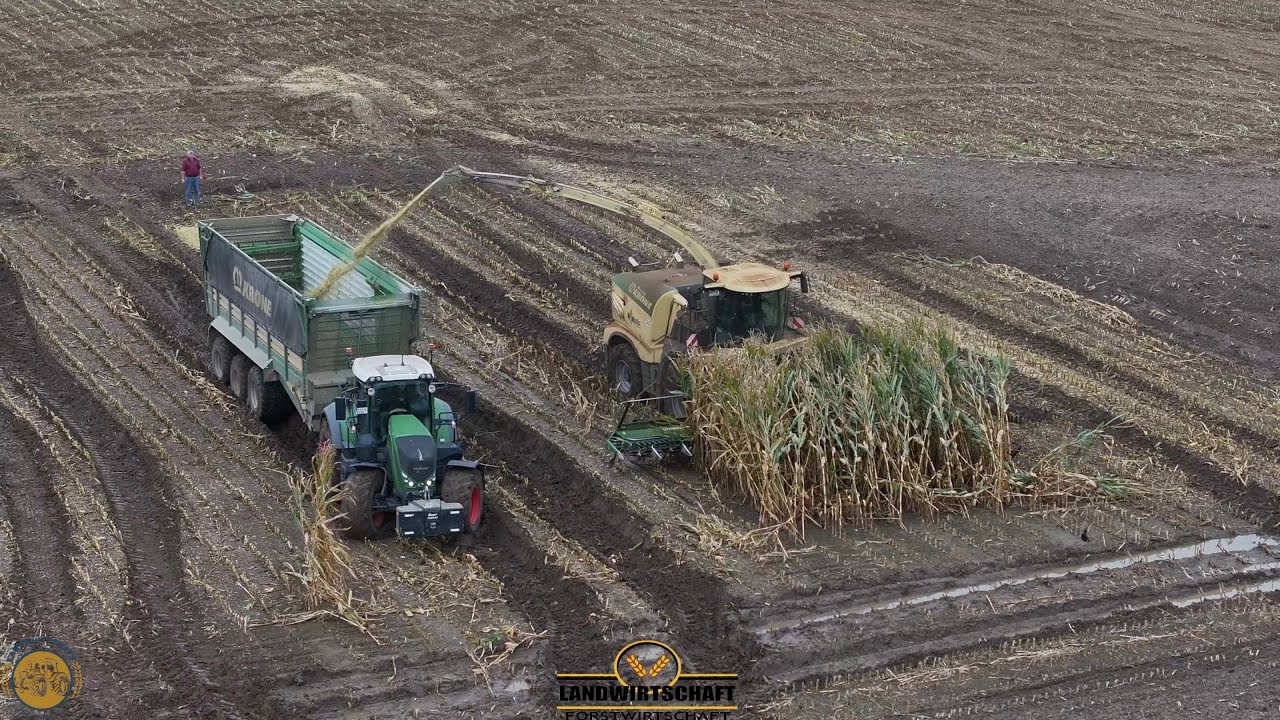 Was ein Schlammloch! Kommt der Fendt 936 da wieder raus? Krone 1180 Maishäckseln für Biogasanlage