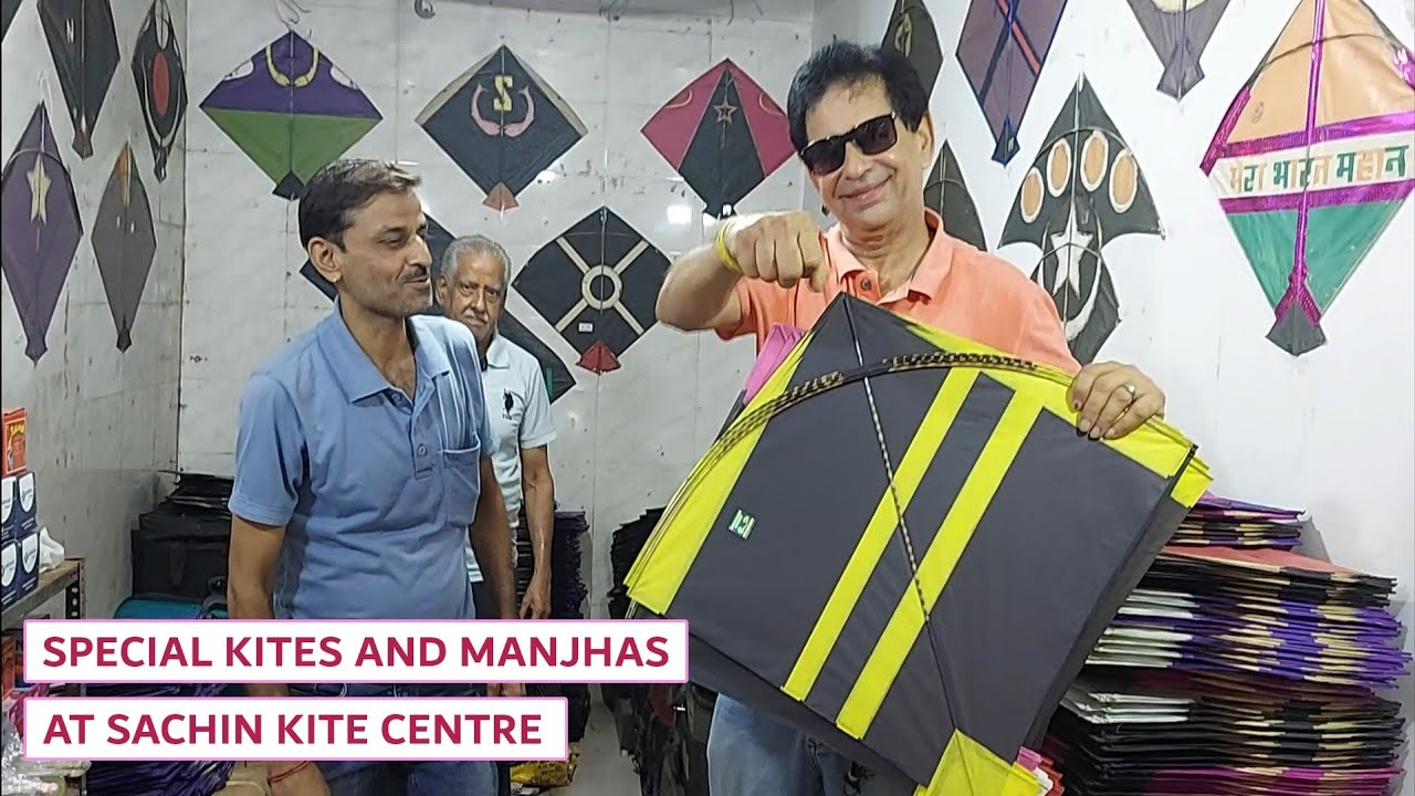 Bahut Saandar Patang Aur Manjha/Special Quality Kites And Manjha At Sachin Kite Centre 👌