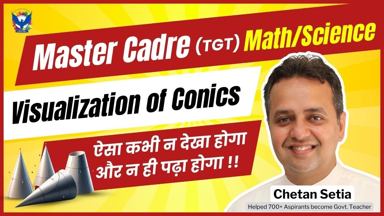 Master Cadre Math 2025 |What is Conic Section | Visualization Circle Ellipse Parabola Hyperbola |