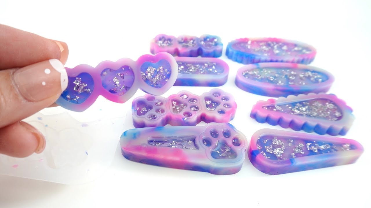 Pastel Shaker Hairclips - Easy Resin Project