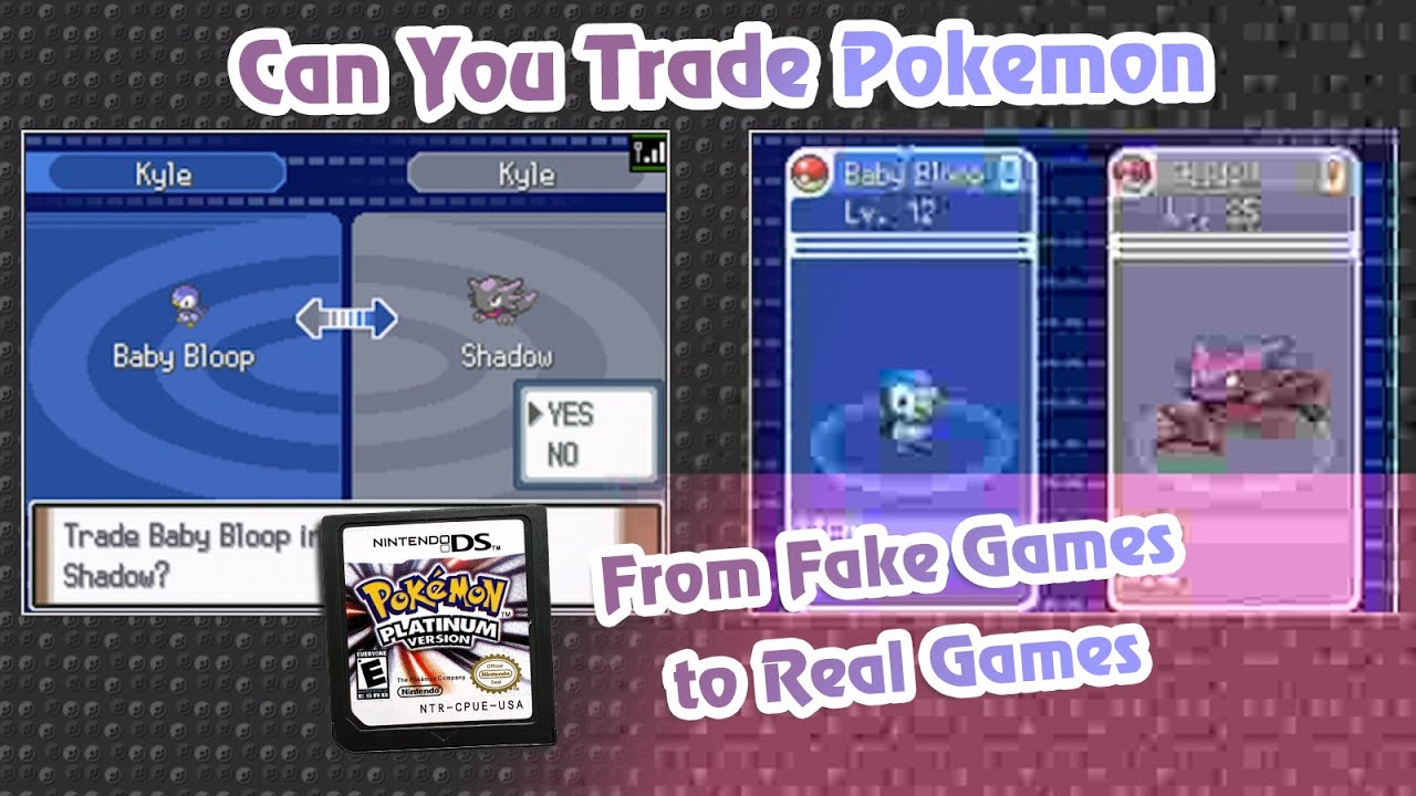 Trading Pokemon from Fake Pokemon DS Games Cartridge!