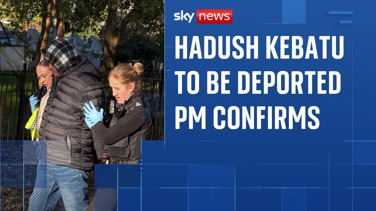 Images show moment mistakenly released migrant sex offender is arrested
