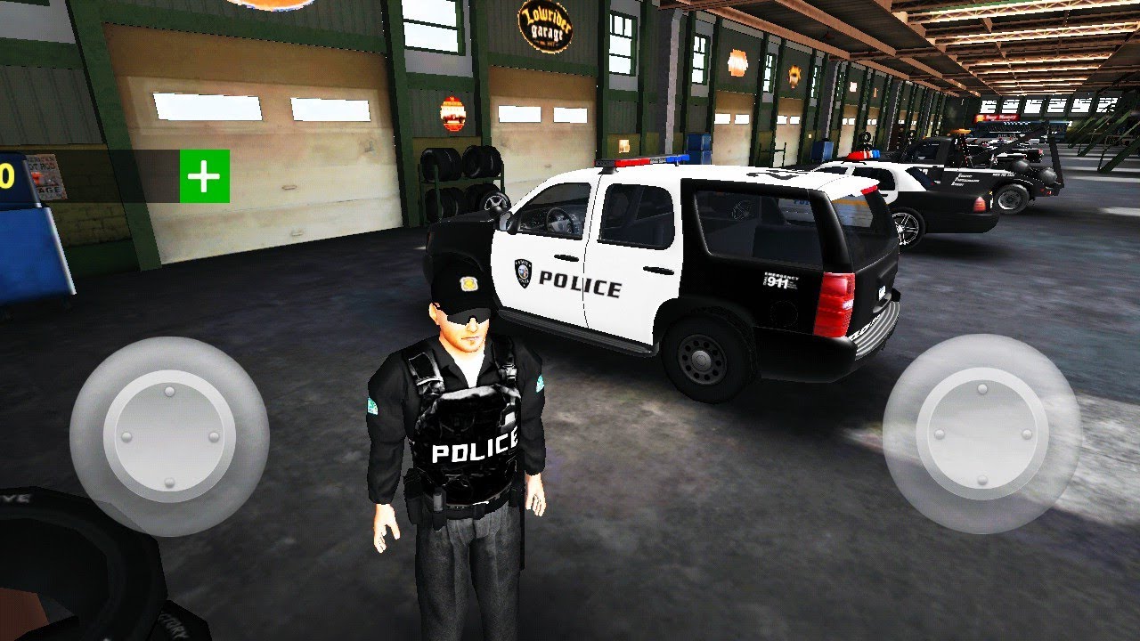 Garage For 16 Police Cars Long Suv Squeeze - Police Car Drift Simulator