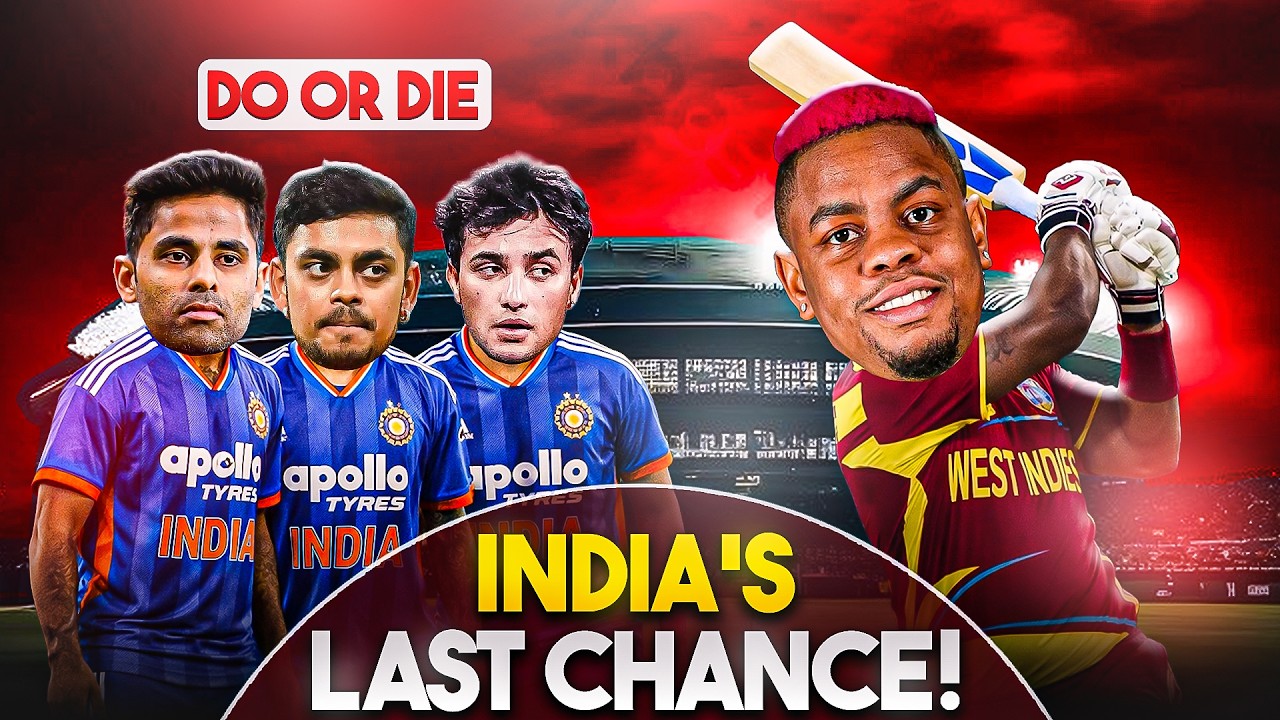 INDIA’S DO-OR-DIE BATTLE! | INDIA VS WESTINDIES | T20 WC 2026🔥 #t20worldcup2026