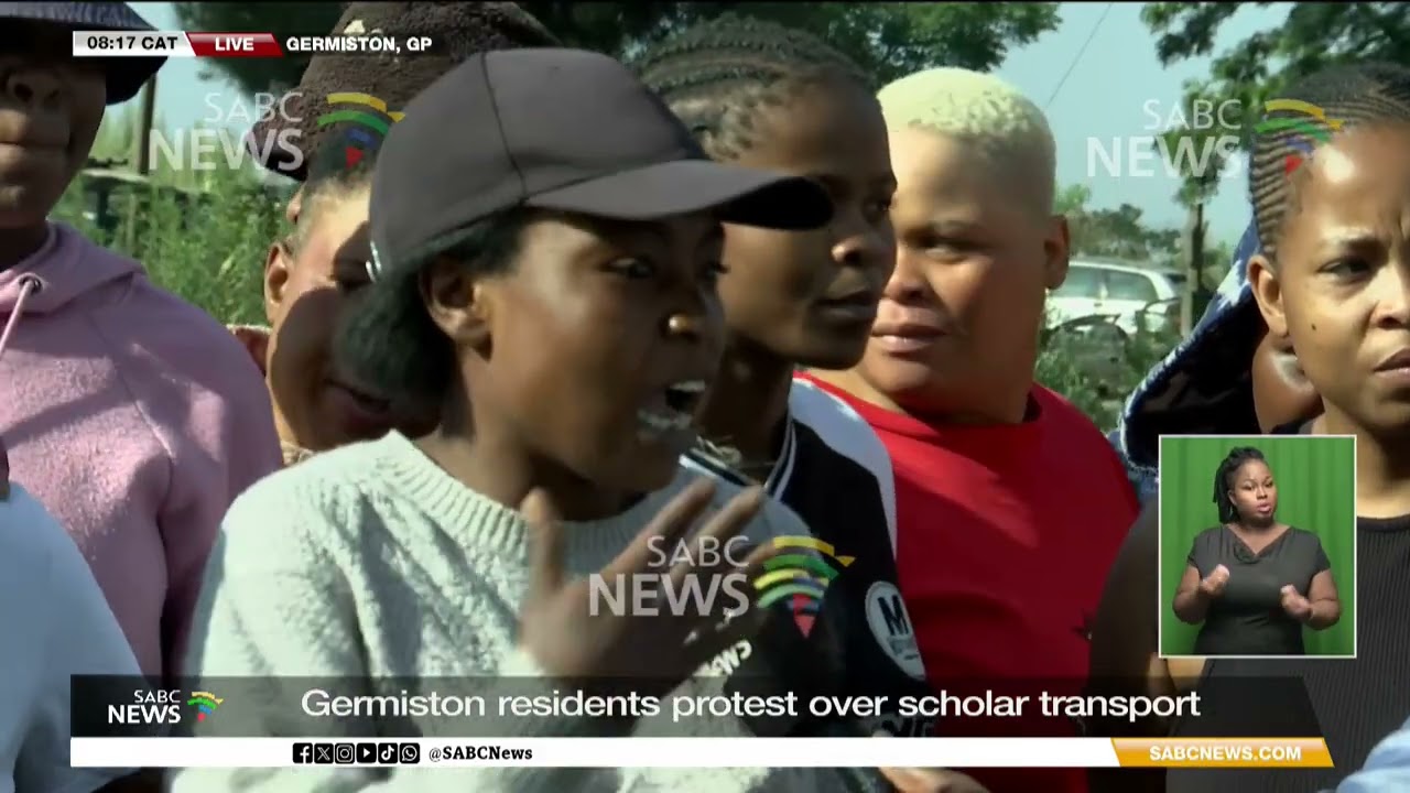 Germiston residents protest over scholar transport - Calvin Dludla reports