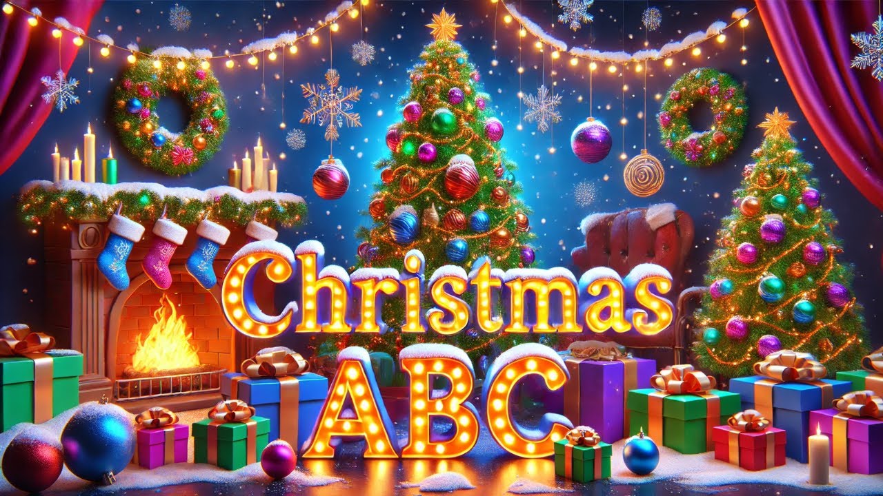 Christmas ABC | Phonics Alphabet Song for Kids | Fun Christmas Learning Video
