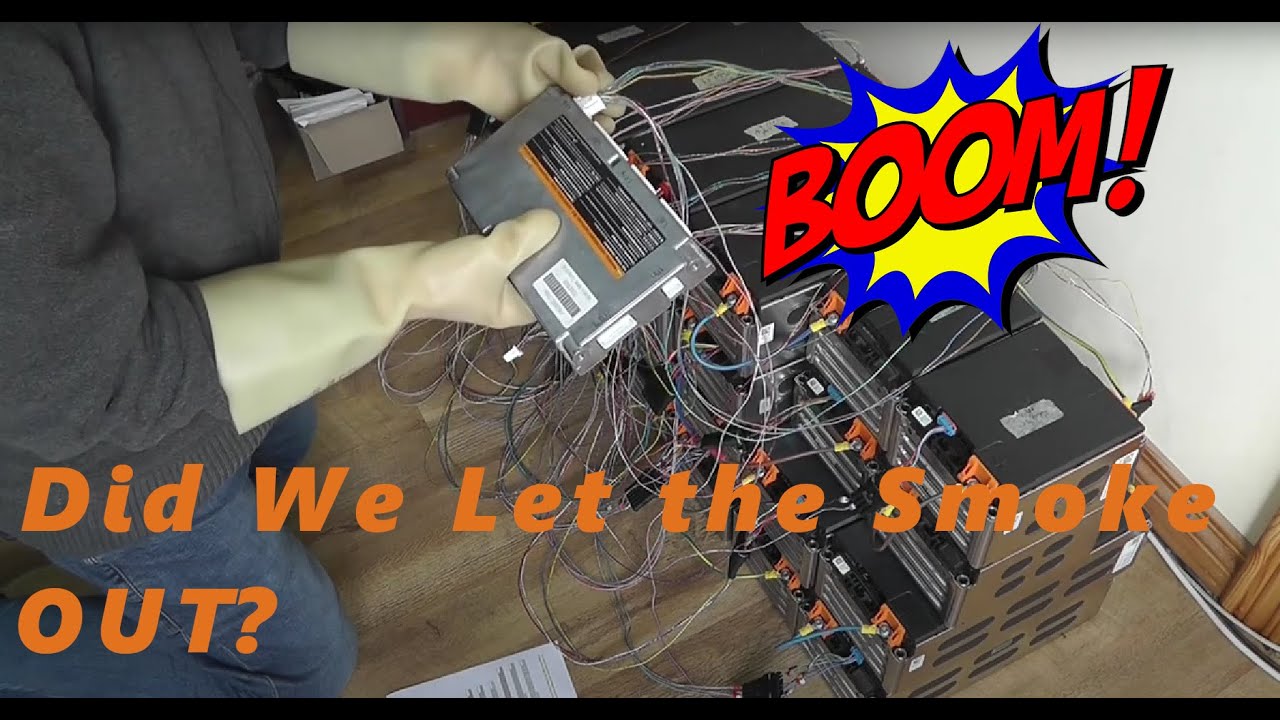 DIY EV Part 24 - Connecting the Nissan Leaf BMS - Did it let out the Blue Smoke?