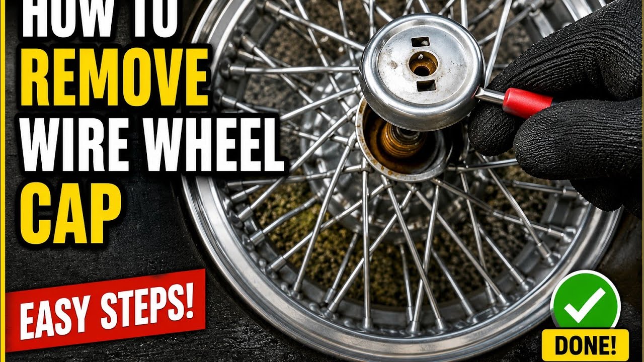 HOW TO REMOVE WIRE WHEEL CAPS WITHOUT THE TOOL