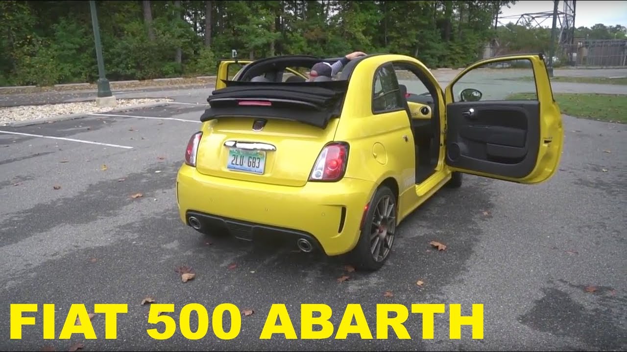 Посмотрите обзор кабриолета Fiat 500 Abarth от Three Grown Men.