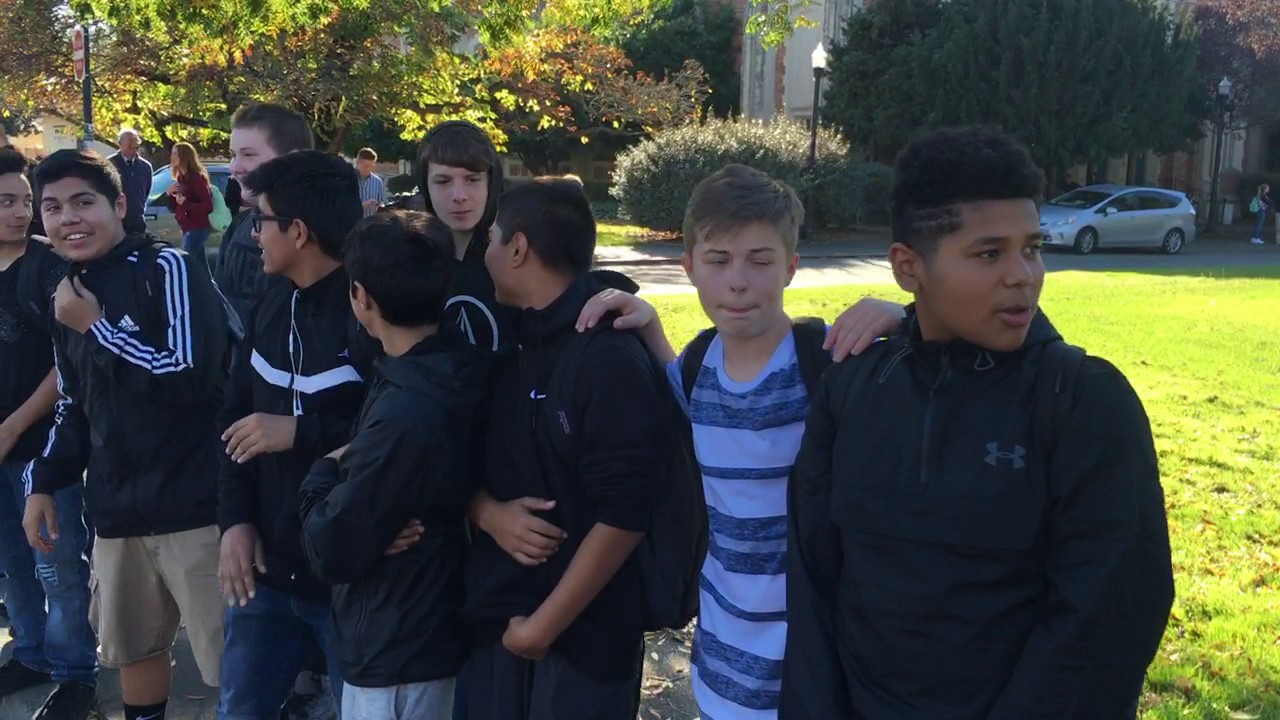 Santa Rosa High School students protest Trump