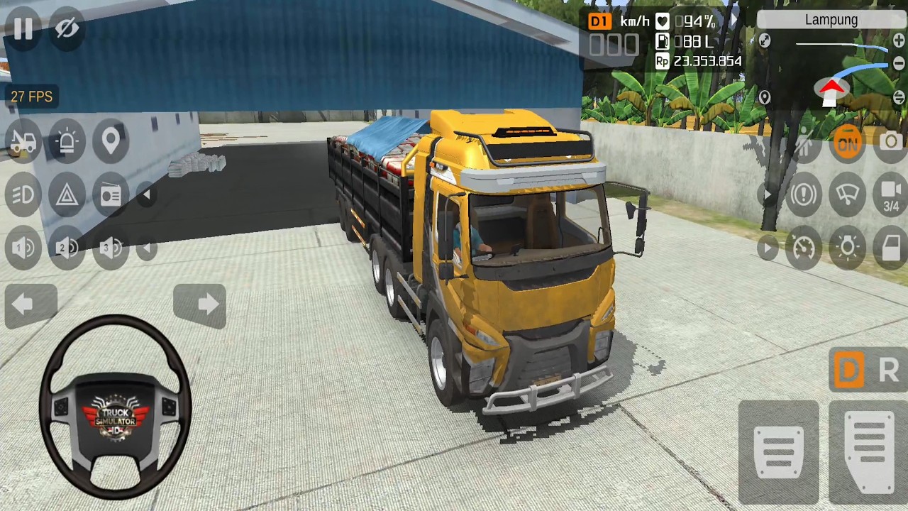 Truck Simulator Indonesia - Truck Angkut Beras Kepasar Tradisional - Android Play Game Video