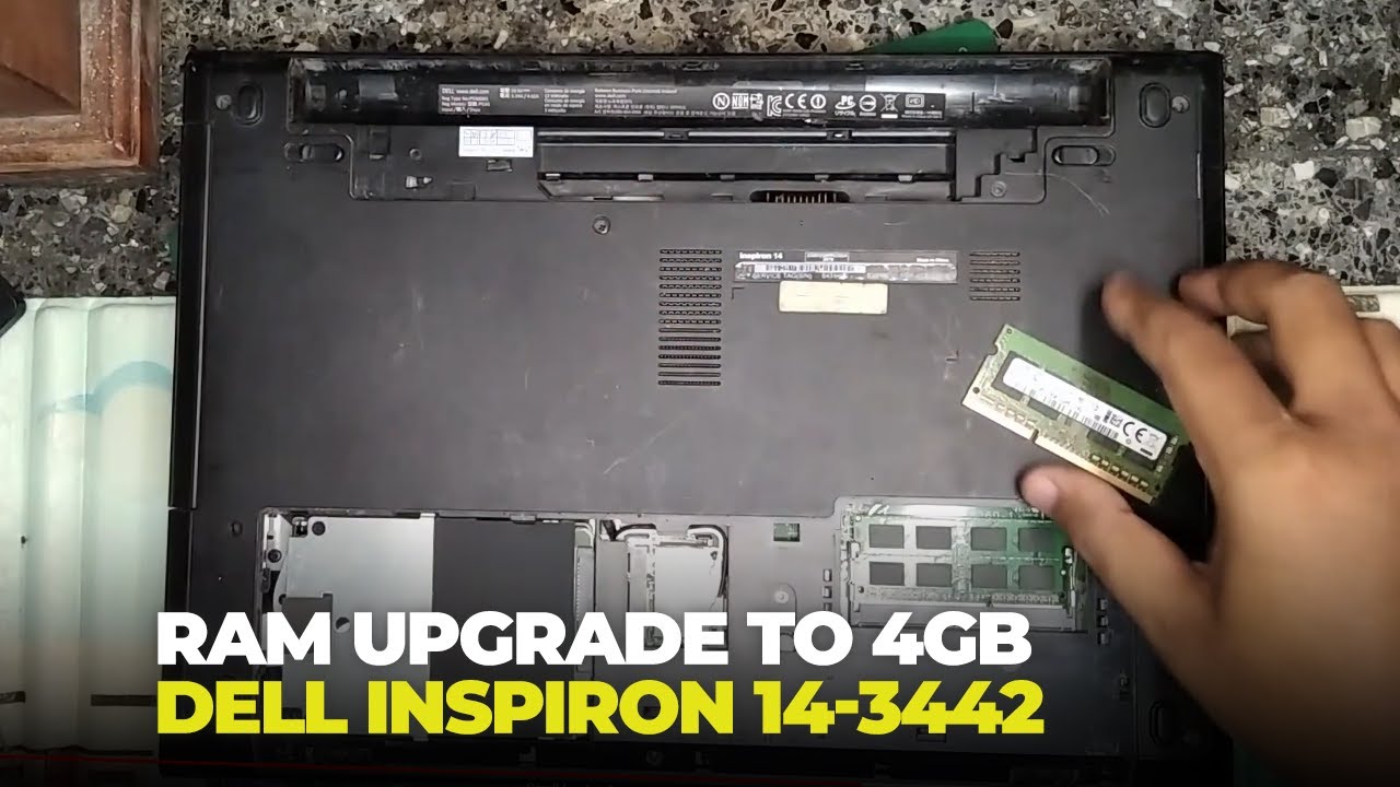 Easiest RAM Upgrading with only 1 Screw - SAMSUNG DDR3L 4GB | Dell Inspiron 14 3442