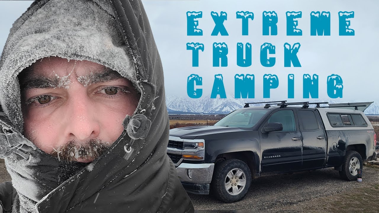 EXTREME Winter Truck Camping | Testing My Camper Build in COLD Montana Winter