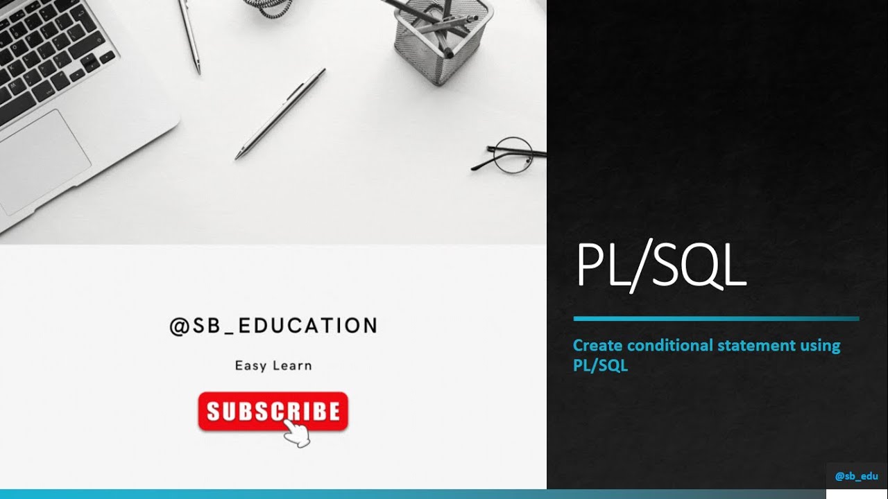 Create conditional statement using PL/SQL