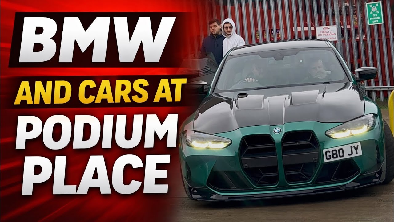 BMW and Cars at Podium Place
