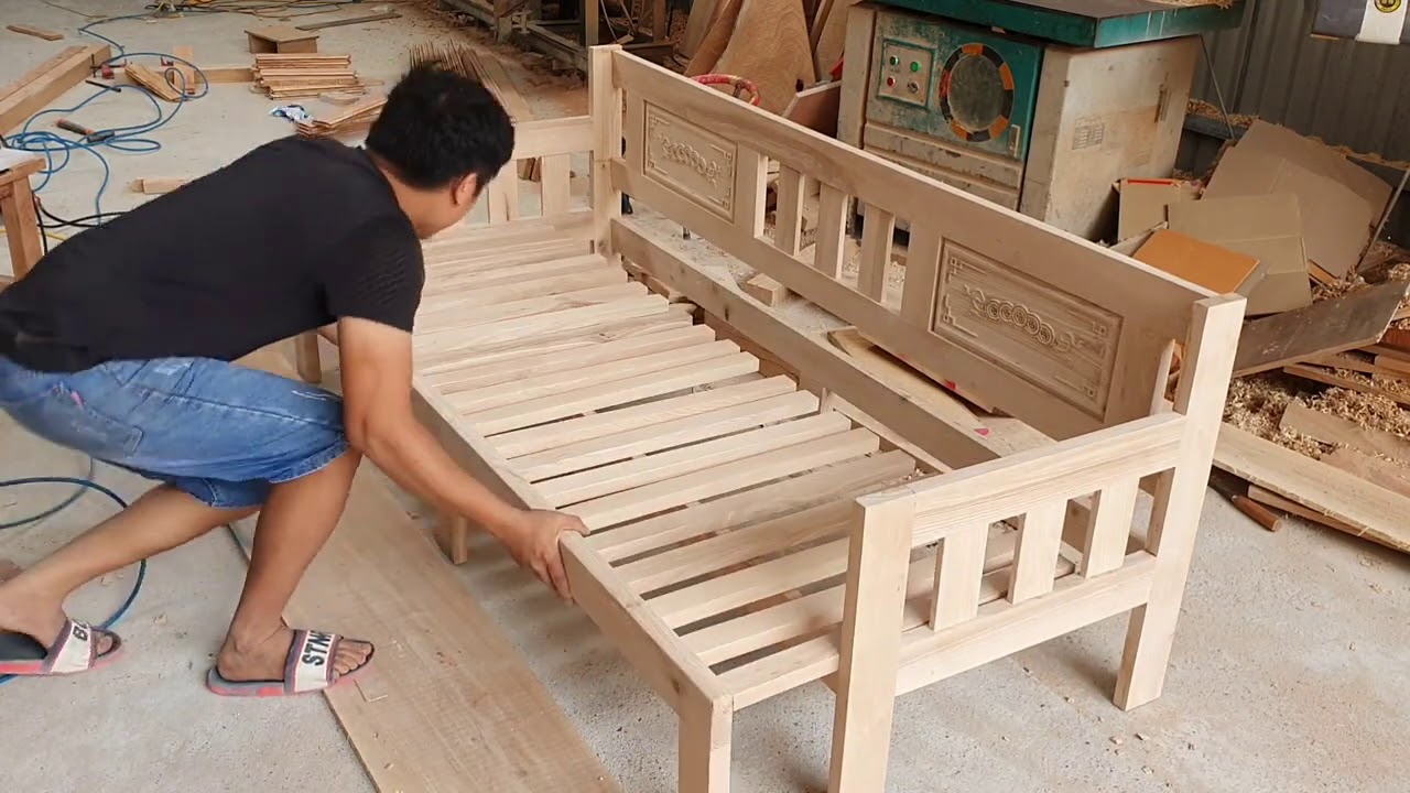 Wood Chair Bed| Good idea from carpenters, how to make a chair that can be transformed into a bed
