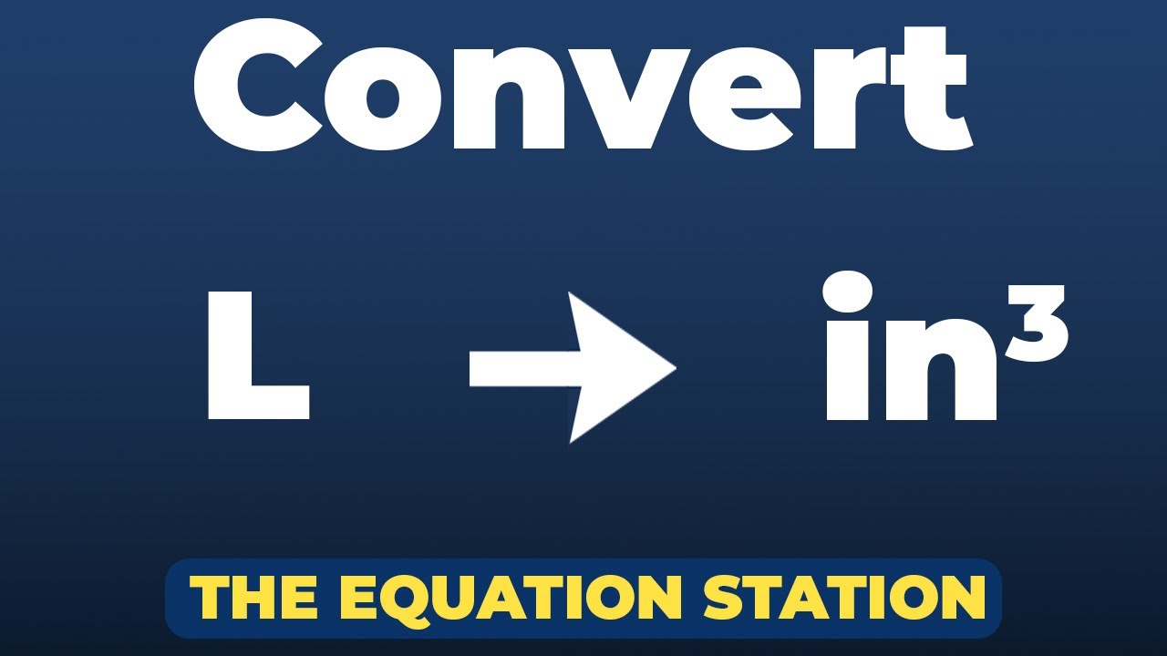 How to convert liters to cubic inches | Physics Practice Problem