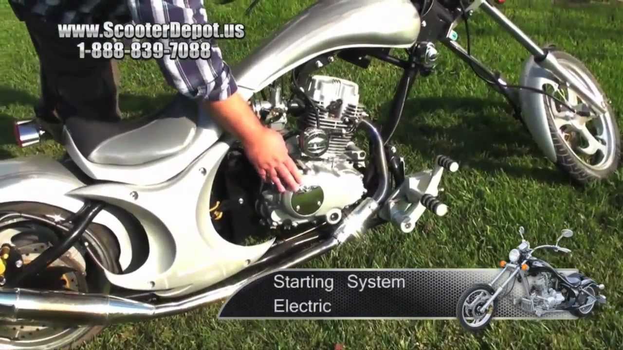 CP_D250A, Sunny 250cc Custom Built Street legal Chopper at ScooterDepot.us for $2,299