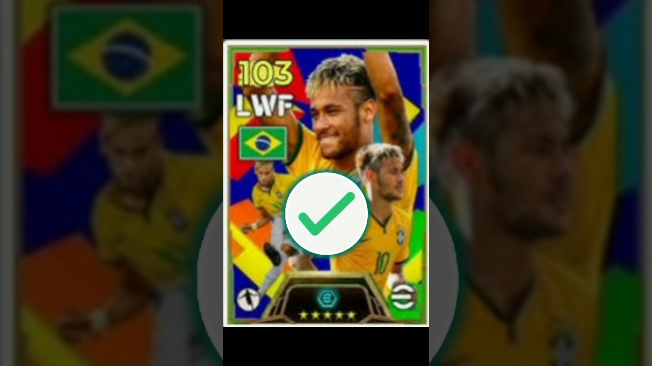 Neymar 103 training guide 😮Neymar best progression training guide #efoootball #efootball2024 #shorts