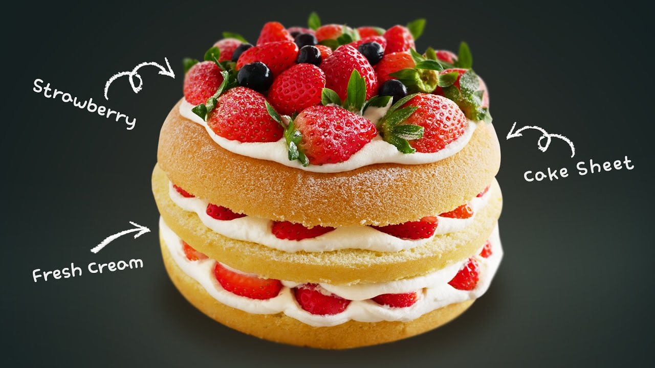 노오븐! 비쥬얼 폭발 러시아식 딸기 케이크 만들기 | 달미인 Russian Strawberry Cake | Dalmiin